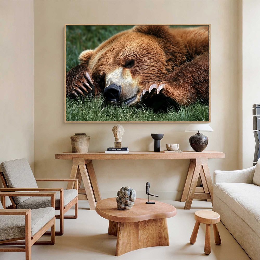 Sleeping Bear Serenity - Nature-Inspired Canvas Wall Art