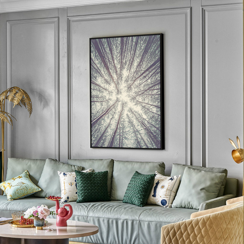 Upward Forest Canopy Canvas Wall Art