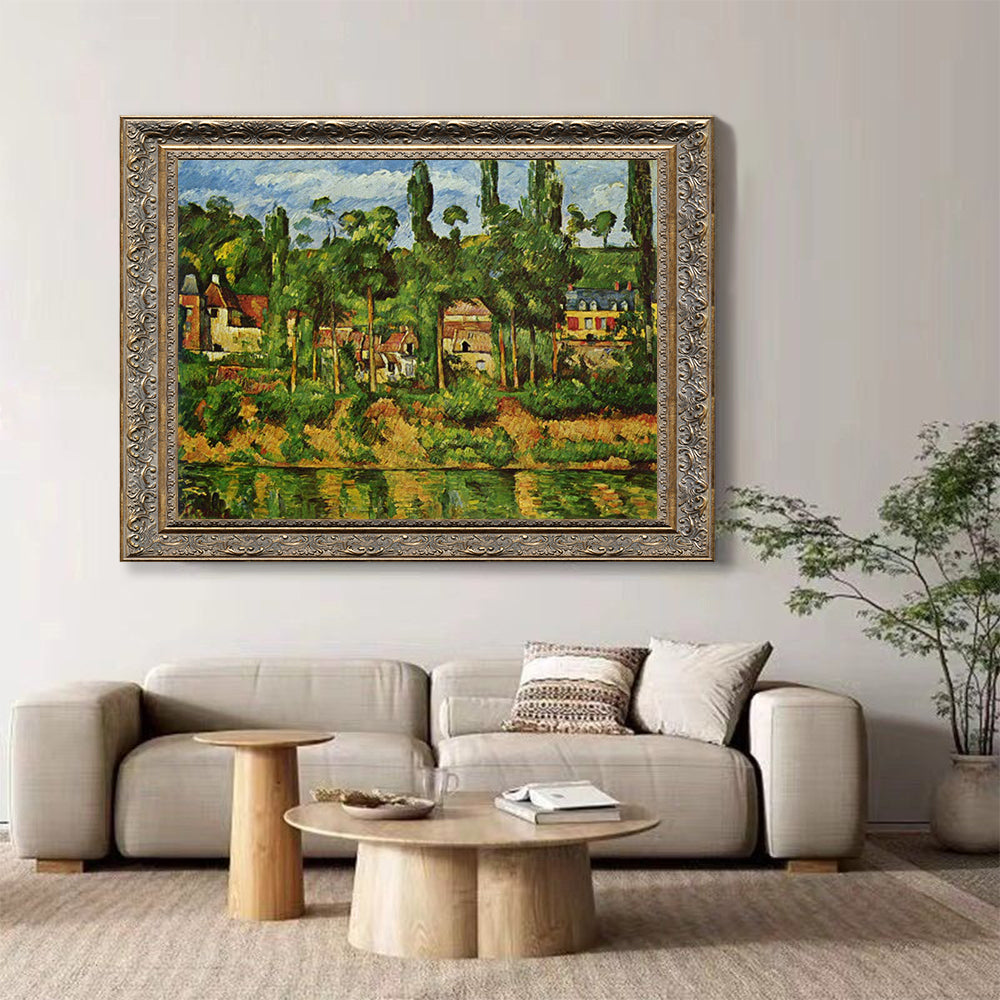 The Château Of Médan By Paul Cézanne