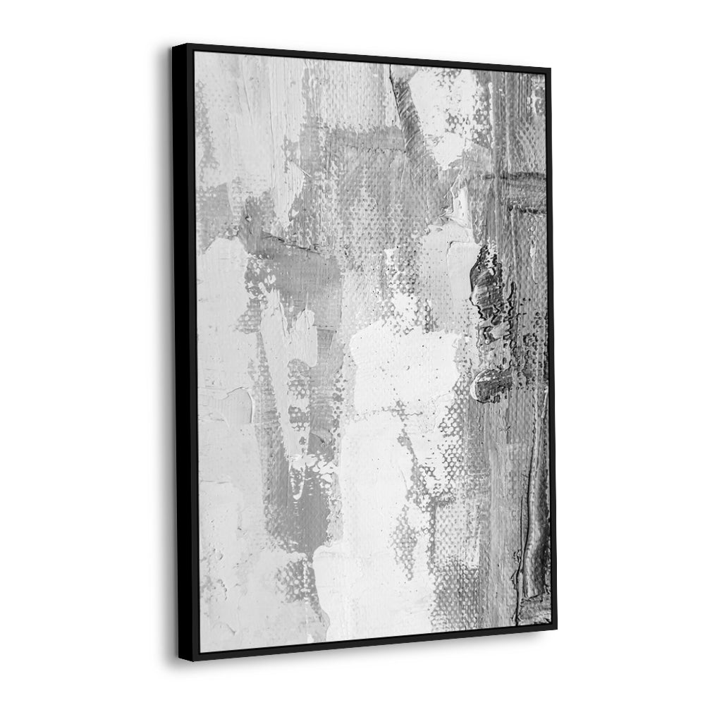 Abstract Monochrome Texture Canvas Wall Art
