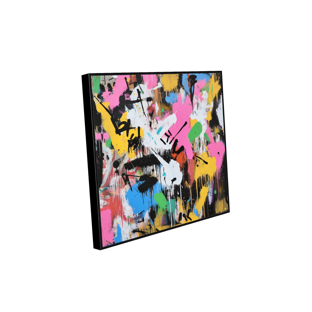 Vibrant Splatter Canvas Wall Art