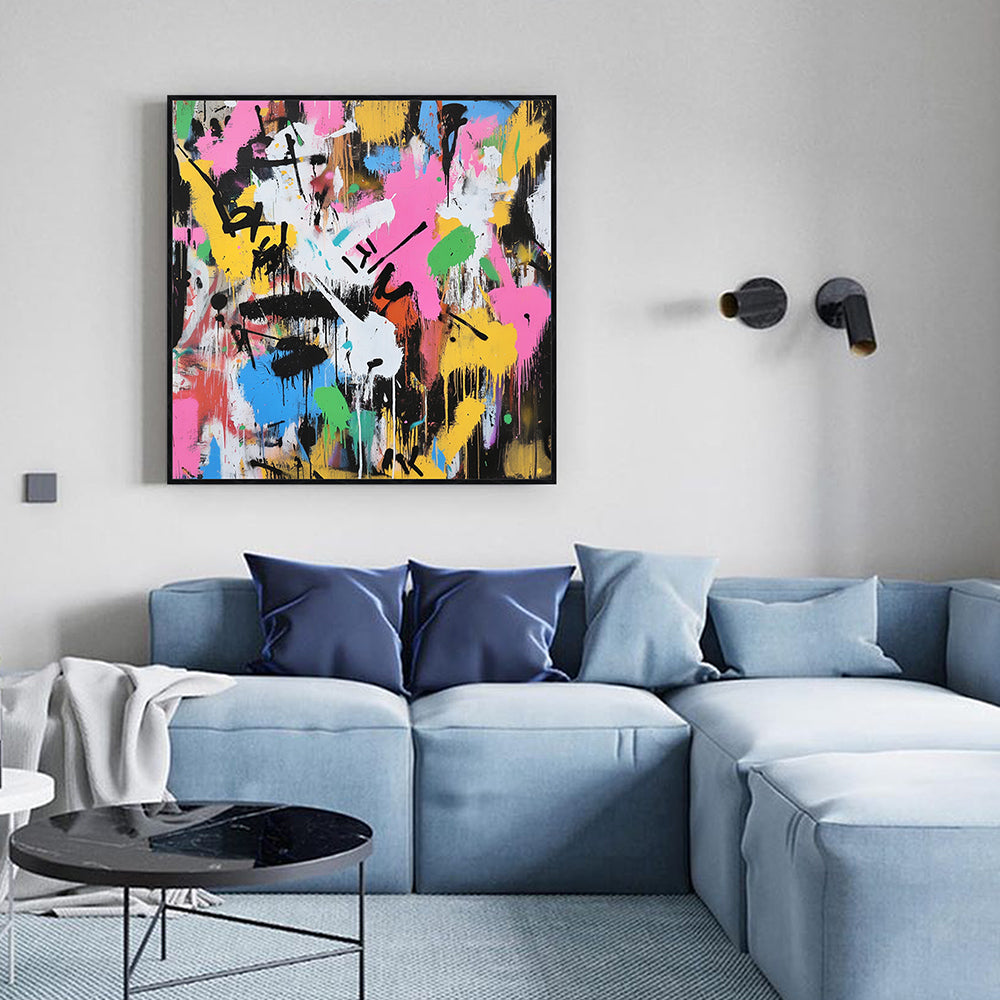 Vibrant Splatter Canvas Wall Art