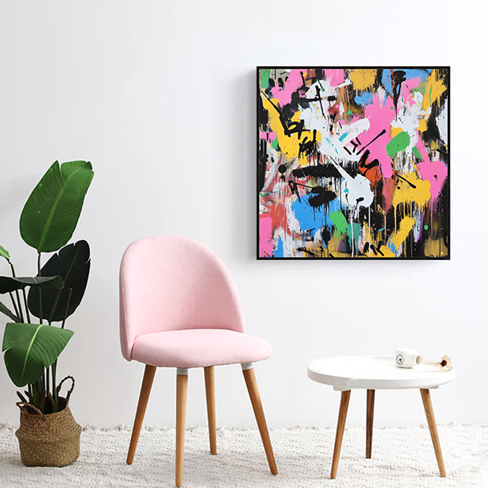 Vibrant Splatter Canvas Wall Art