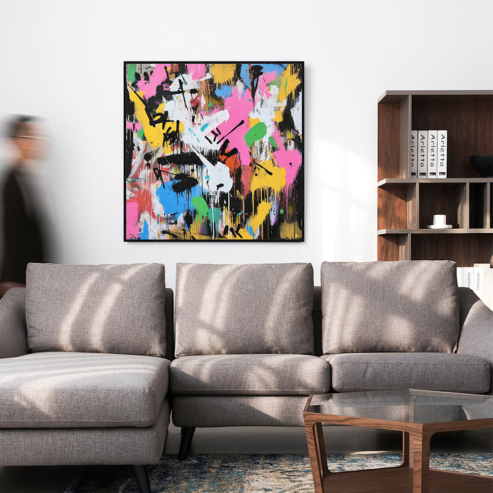 Vibrant Splatter Canvas Wall Art