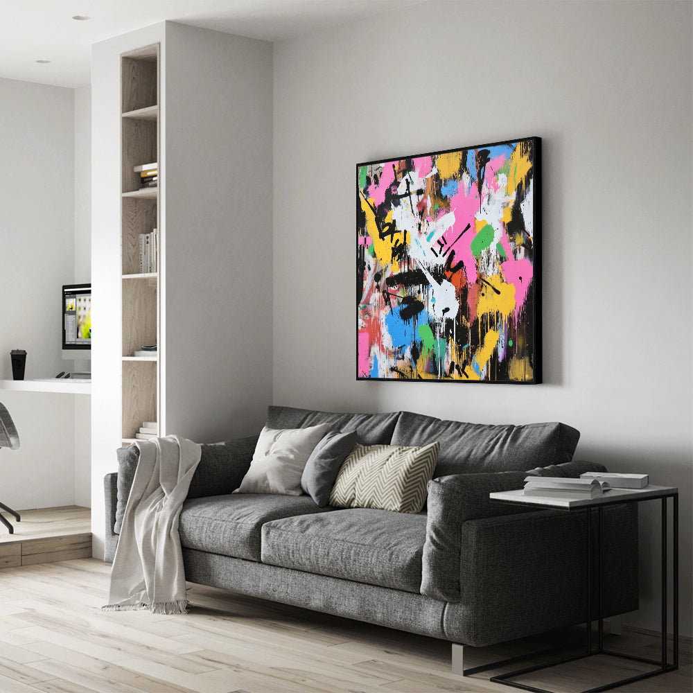 Vibrant Splatter Canvas Wall Art