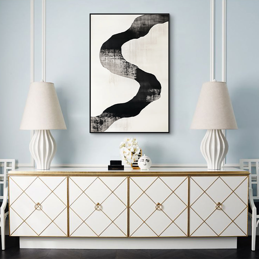 Bold Monochrome Canvas Wall Art