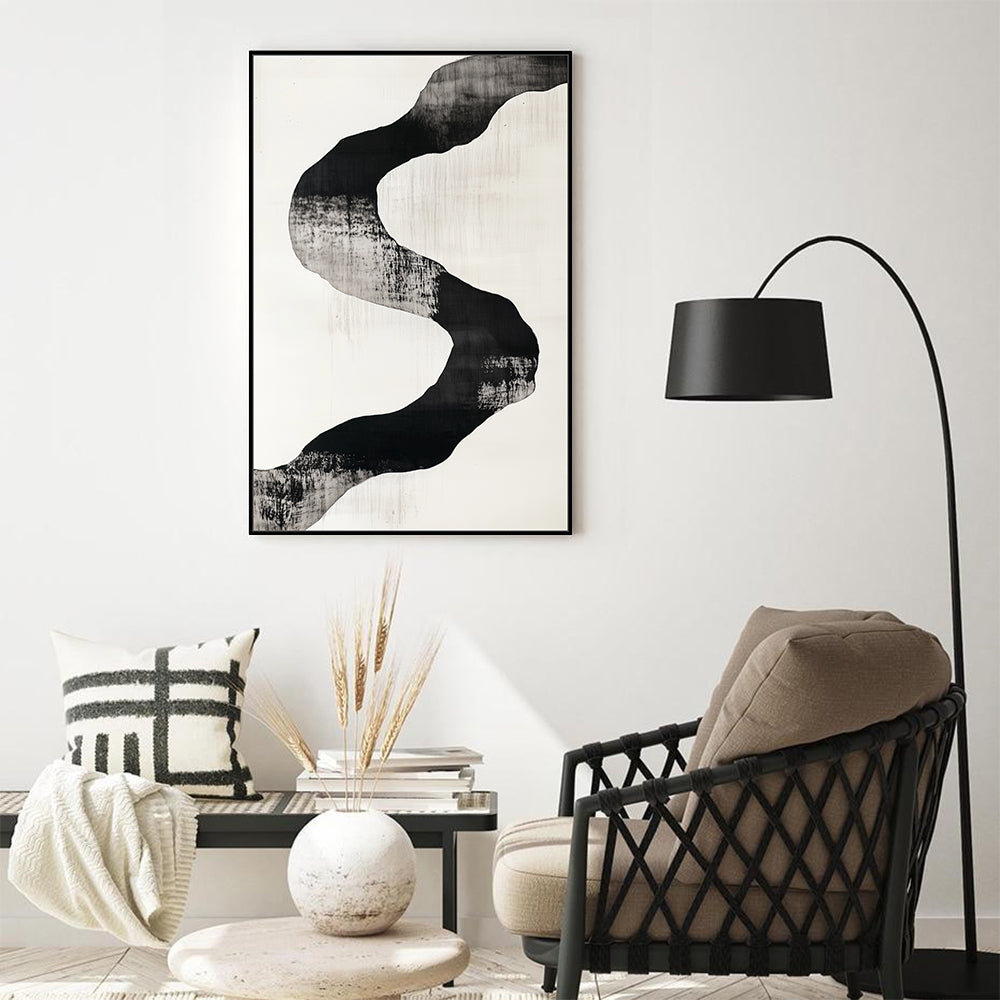 Bold Monochrome Canvas Wall Art