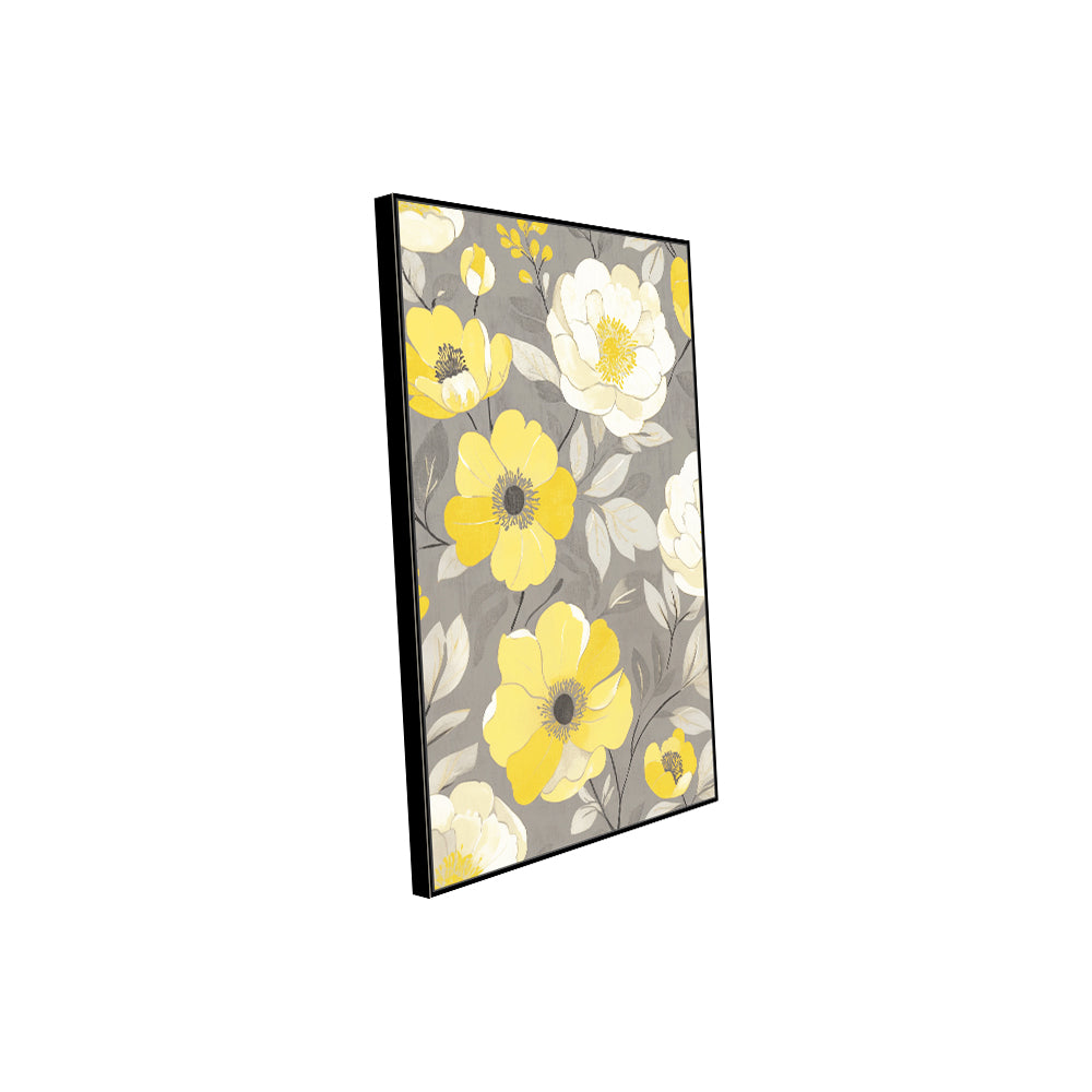 Sunny Floral Delight Canvas Wall Art