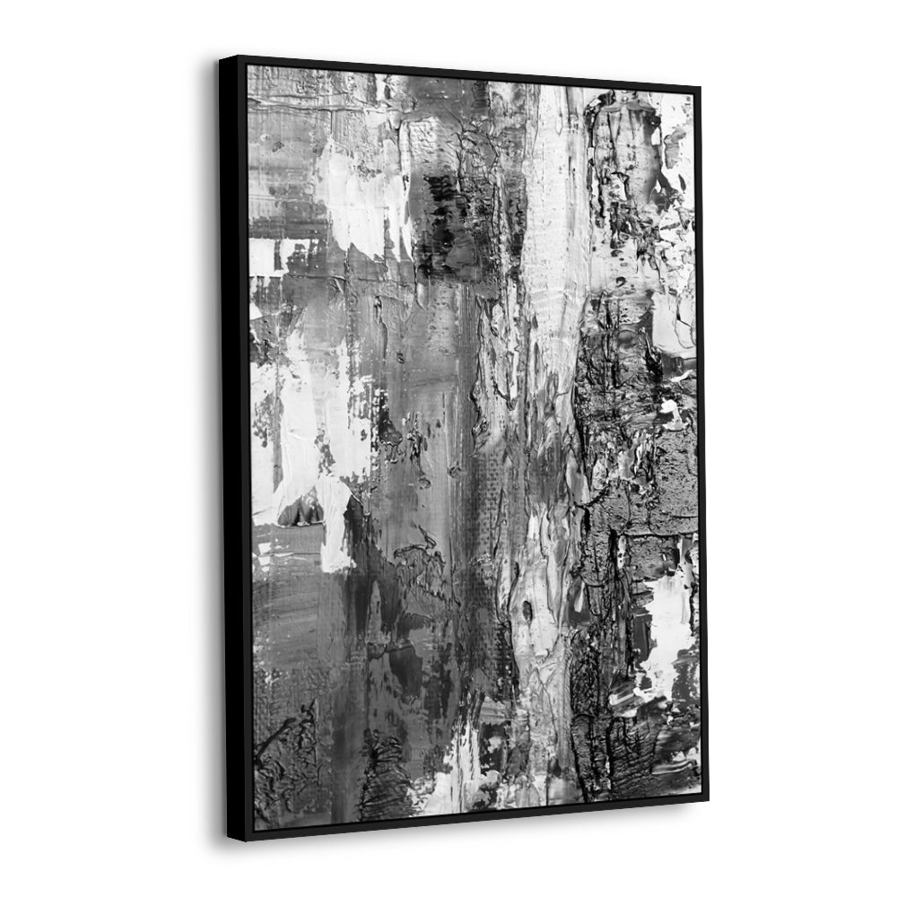 Monochrome Abstract Expression Canvas Wall Art