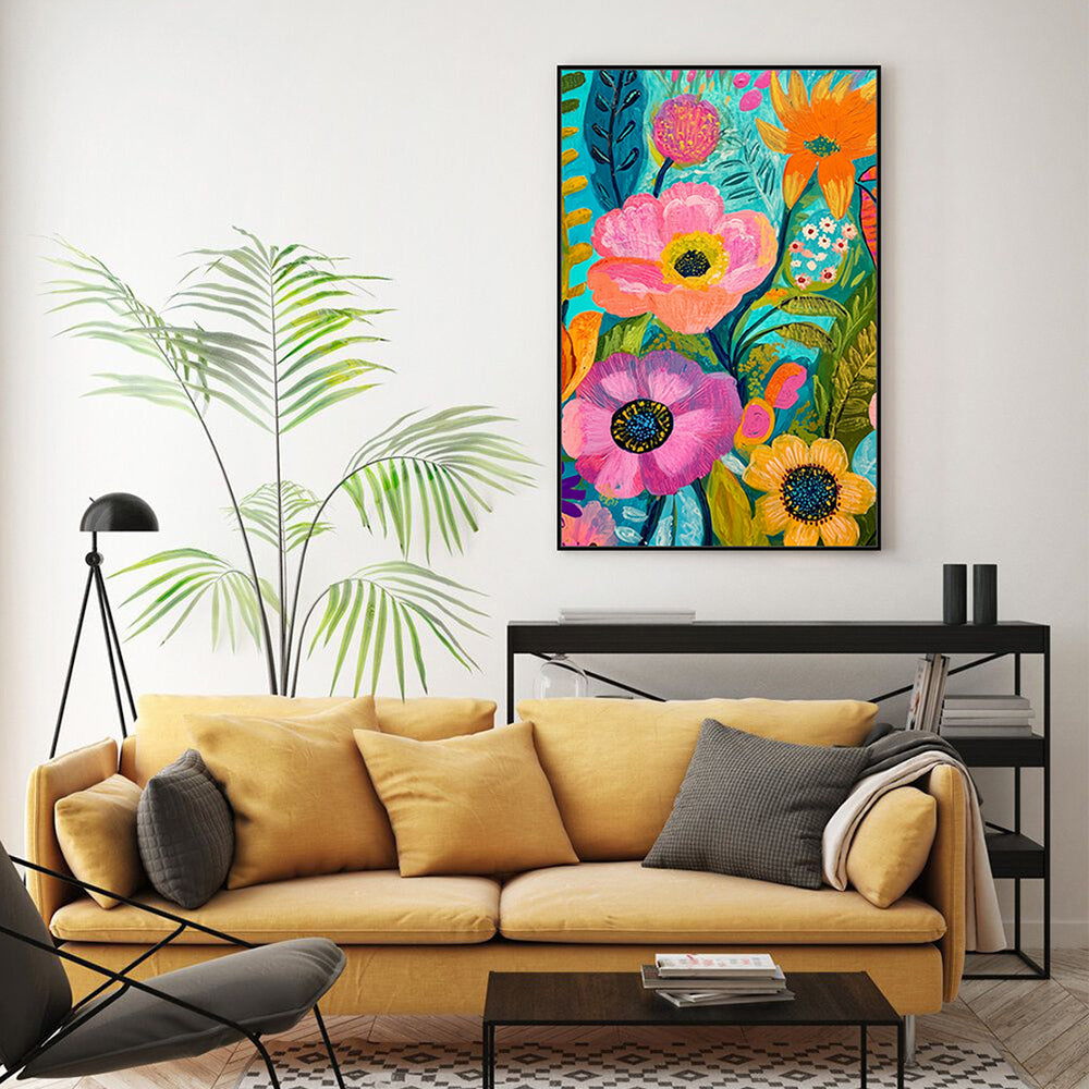 Blooming Radiance Canvas Wall Art