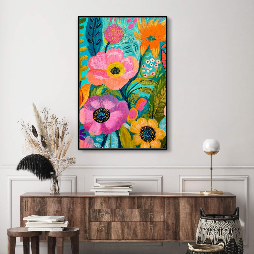 Blooming Radiance Canvas Wall Art