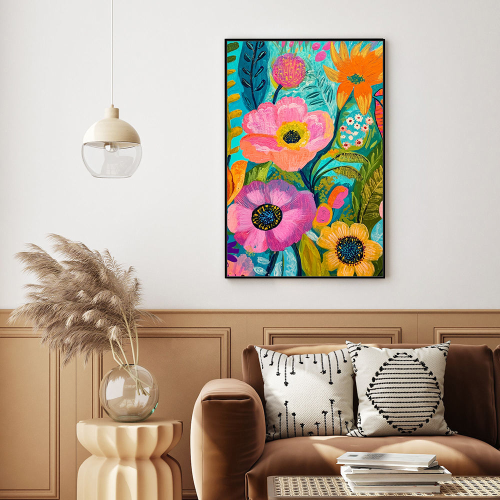 Blooming Radiance Canvas Wall Art