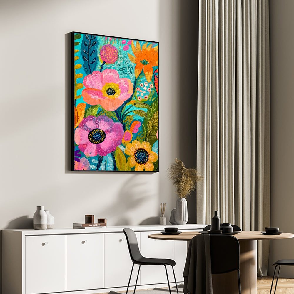 Blooming Radiance Canvas Wall Art