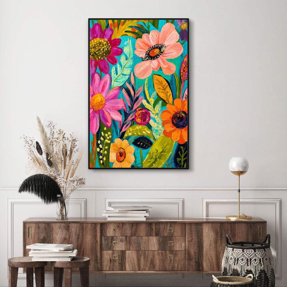 Floral Fantasy Canvas Wall Art