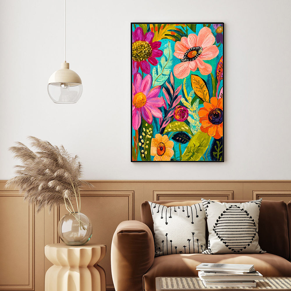 Floral Fantasy Canvas Wall Art