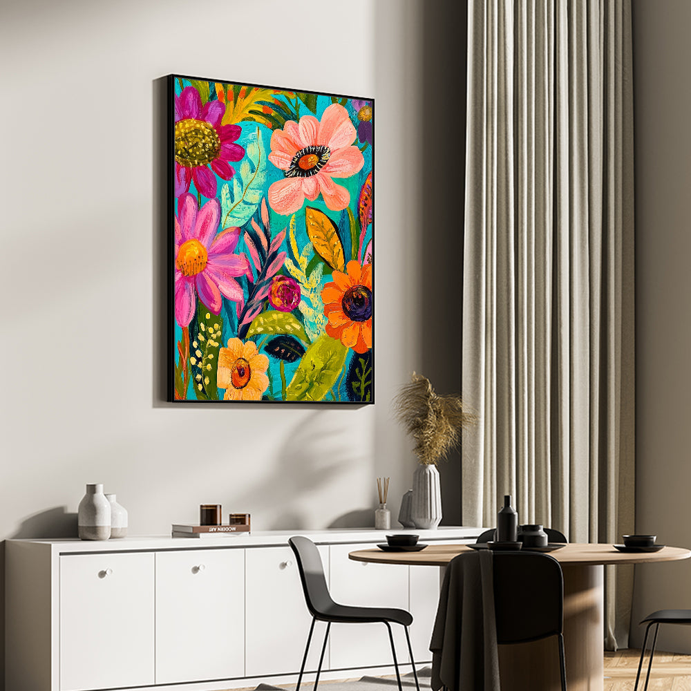 Floral Fantasy Canvas Wall Art