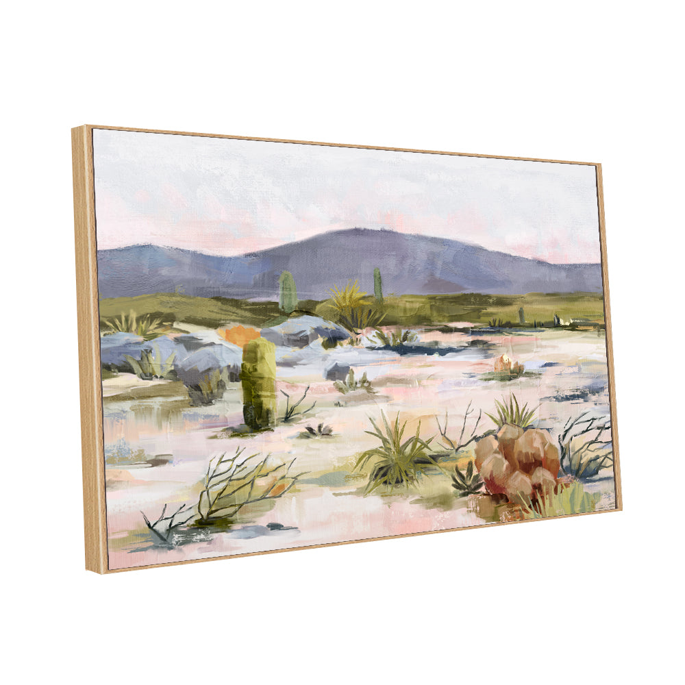 Serene Desert Landscape Canvas Wall Art