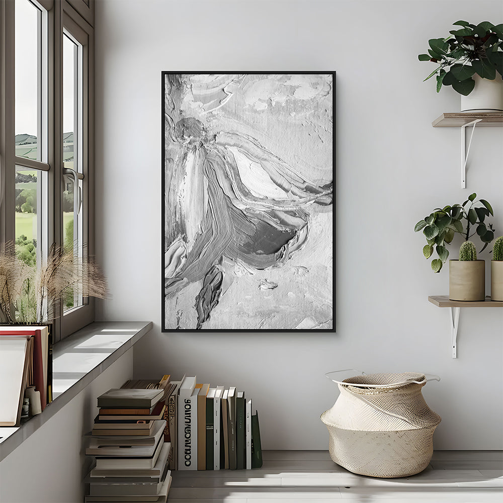 Striking Simplicity: Monochrome Canvas Art
