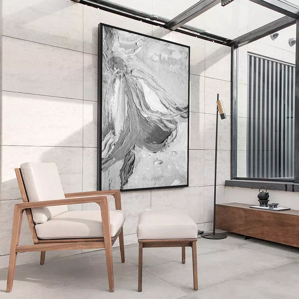 Striking Simplicity: Monochrome Canvas Art