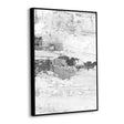 Modern Black & White Canvas Art – Textured Minimalist Wall Décor