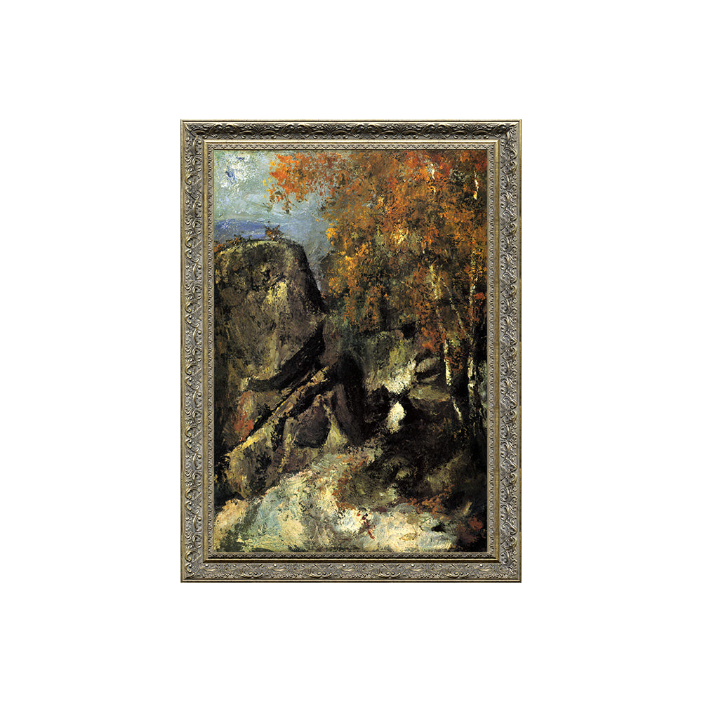 Rocks In The Forest Of Fontainebleau By Paul Cézanne
