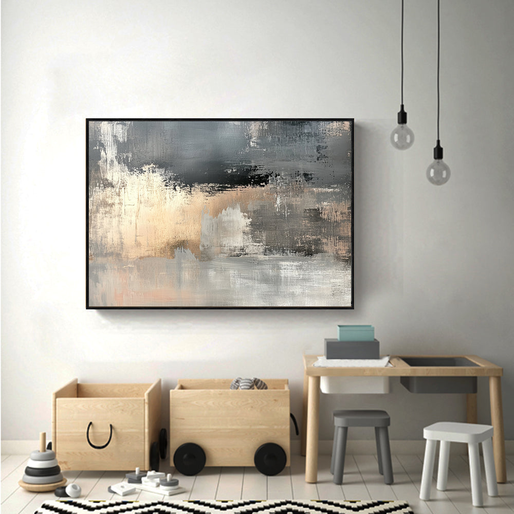 Modern Abstract Textured Canvas Wall Art