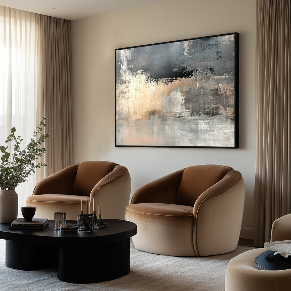 Modern Abstract Textured Canvas Wall Art