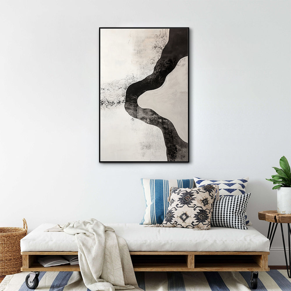 Textured Monochrome Canvas Wall Art