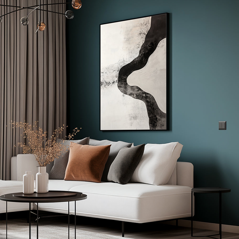 Textured Monochrome Canvas Wall Art