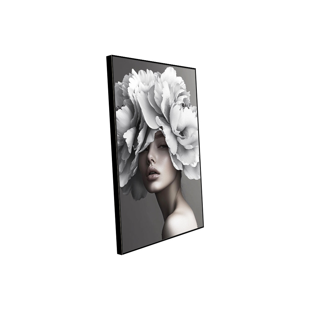 Timeless Floral Portrait Canvas Wall Art