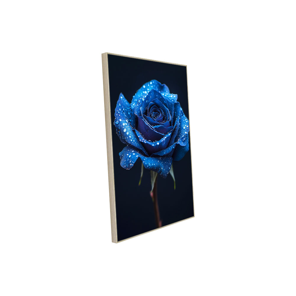 Blue Rose - Nature's Elegance Canvas Wall Art