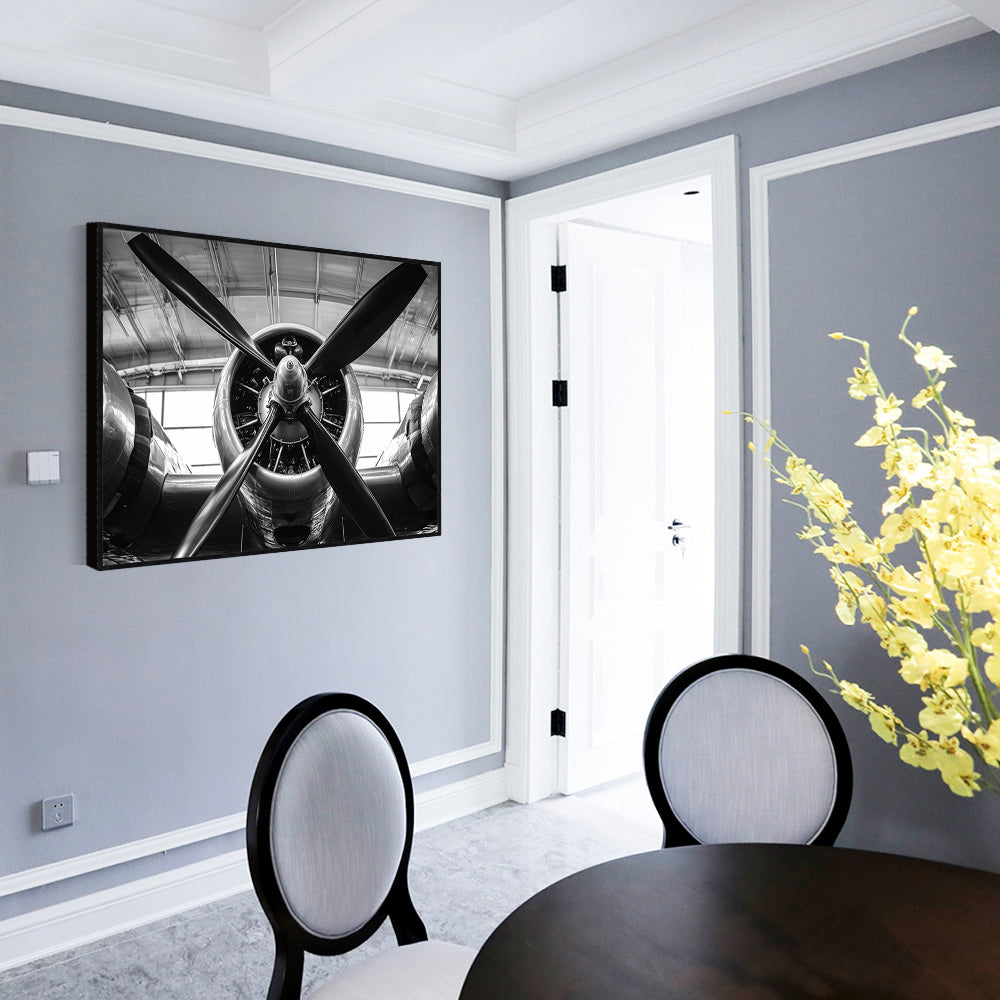 Vintage Airplane Propeller Canvas Wall Art