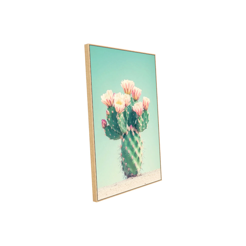 Vibrant Cactus Bloom Canvas Wall Art