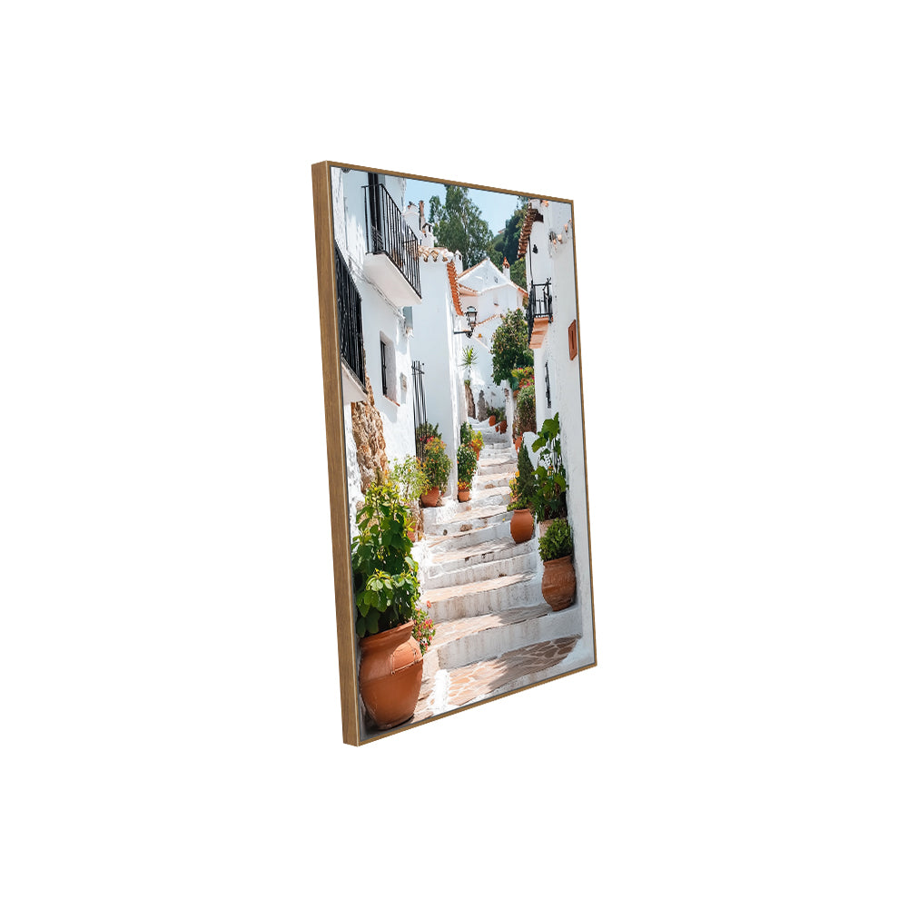 Mediterranean Alleyway Canvas Wall Art