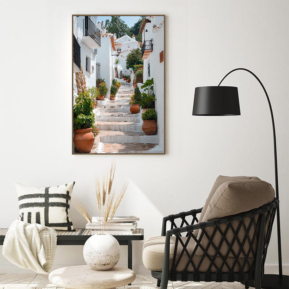 Mediterranean Alleyway Canvas Wall Art