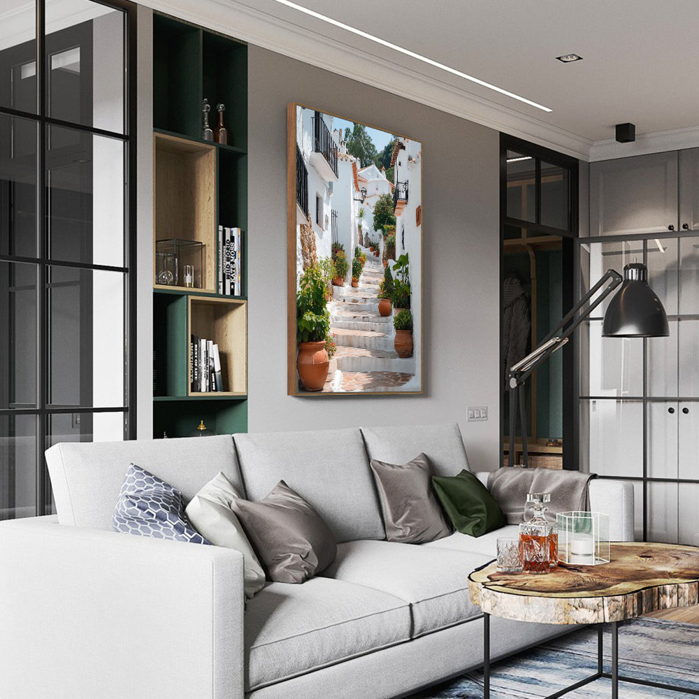 Mediterranean Alleyway Canvas Wall Art