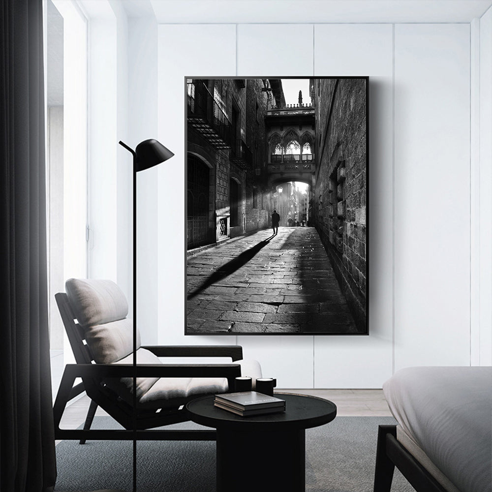 Captivating : Mystical City Alleyway Canvas Wall Art