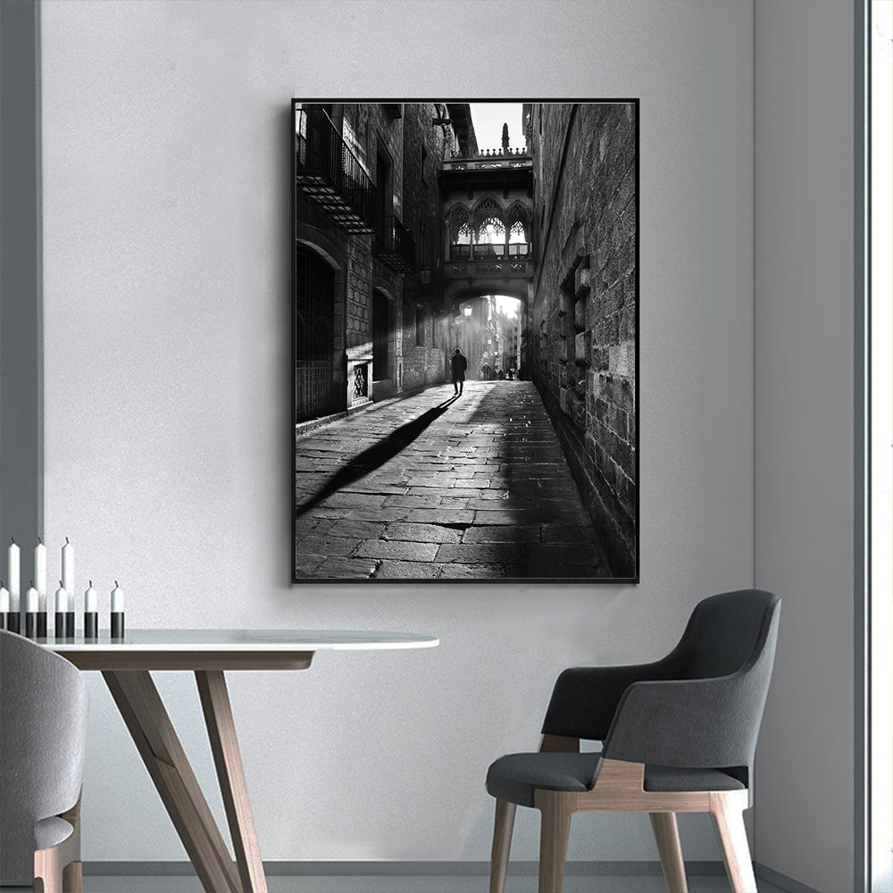 Captivating : Mystical City Alleyway Canvas Wall Art