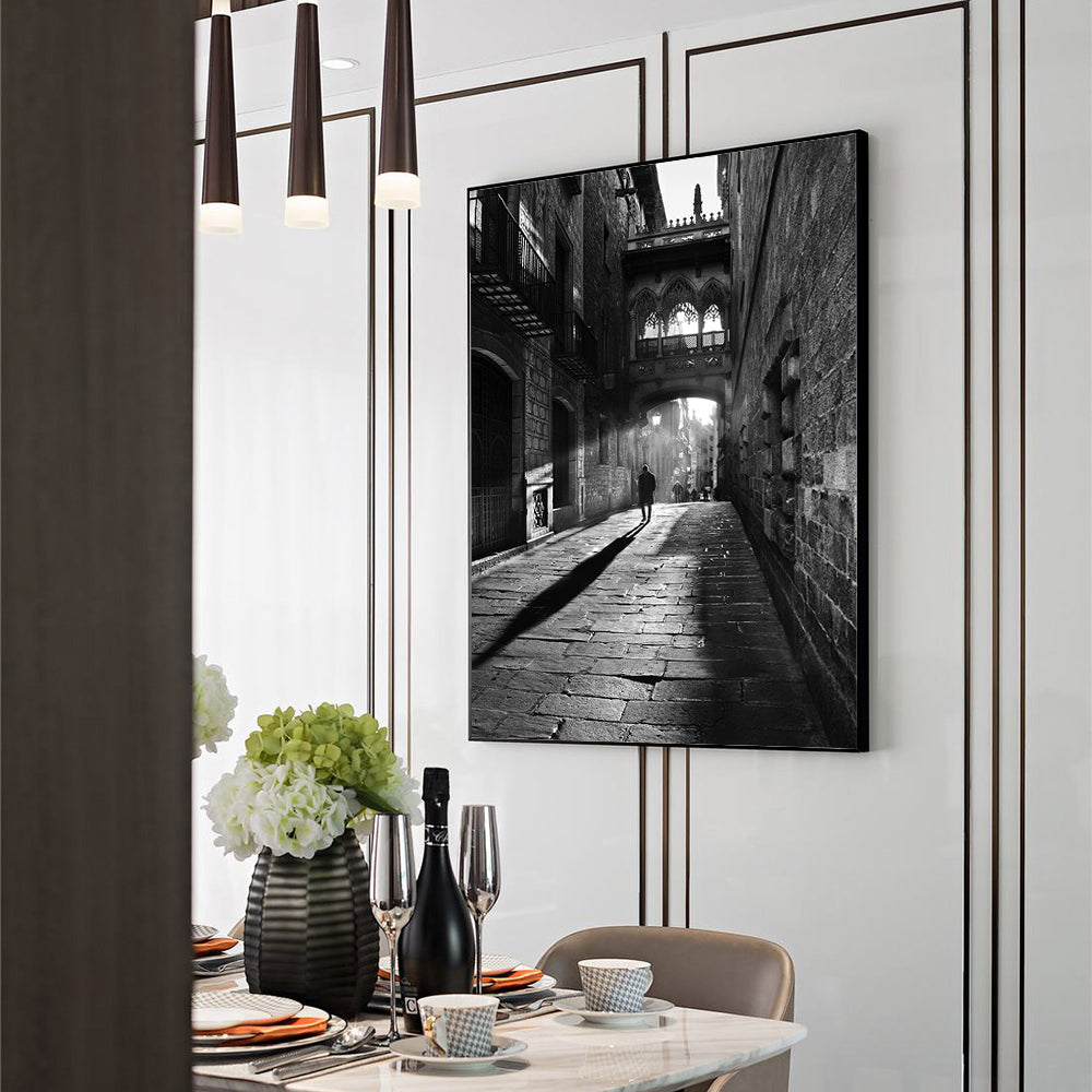 Captivating : Mystical City Alleyway Canvas Wall Art