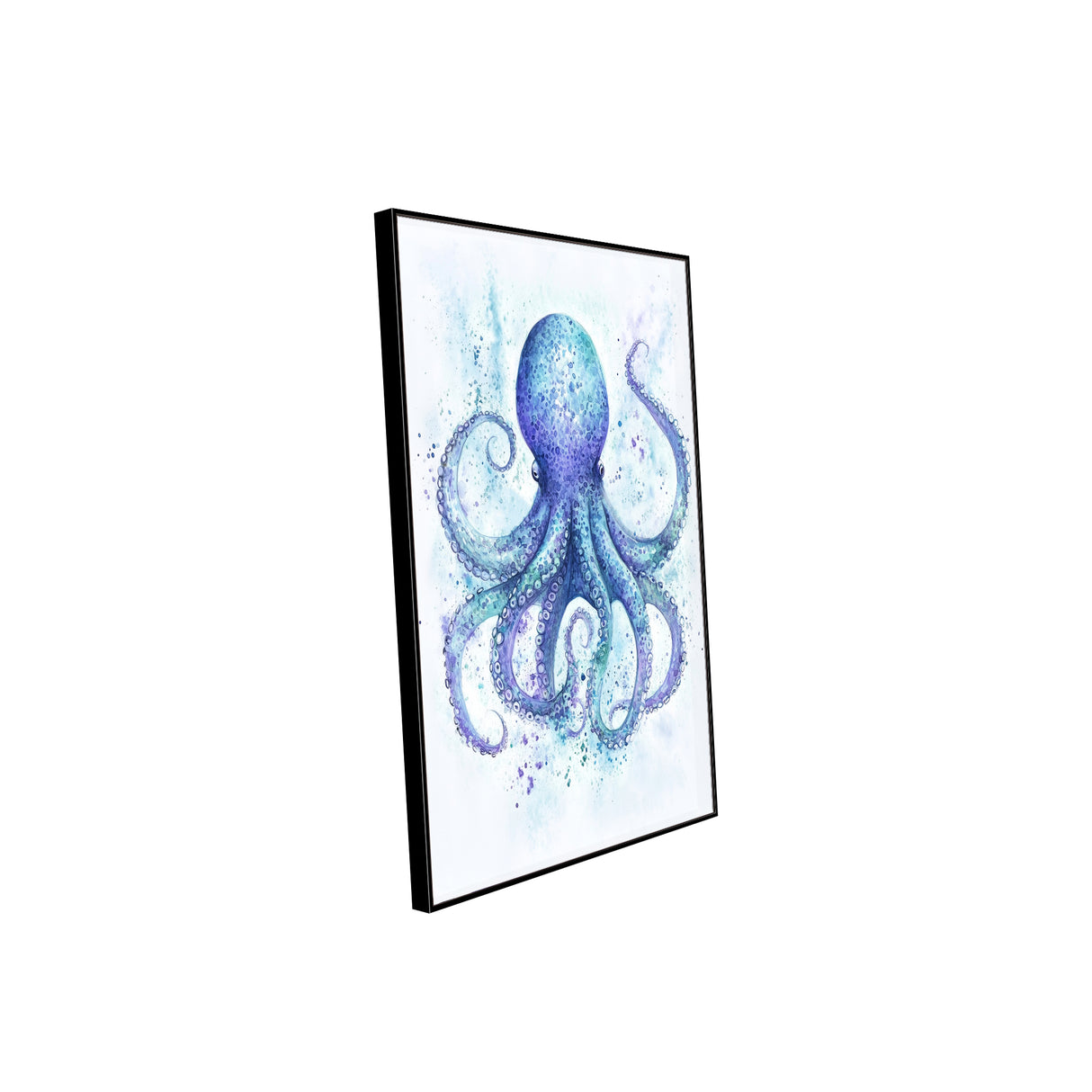 Whimsical Watercolor Octopus Canvas Wall Art