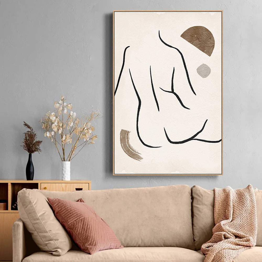 Elegance: Minimalist Line Canvas Wall Art