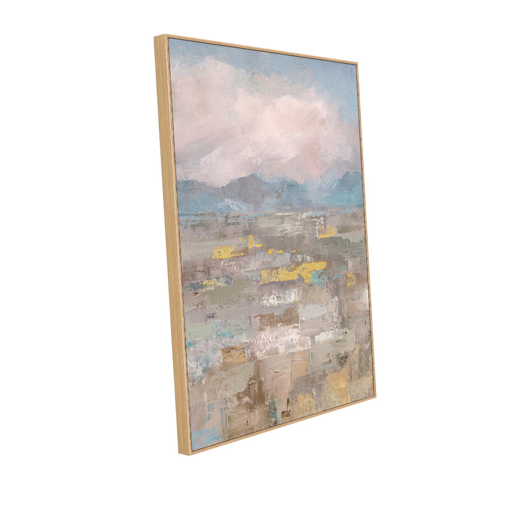Pastel Horizon Abstract Canvas Wall Art