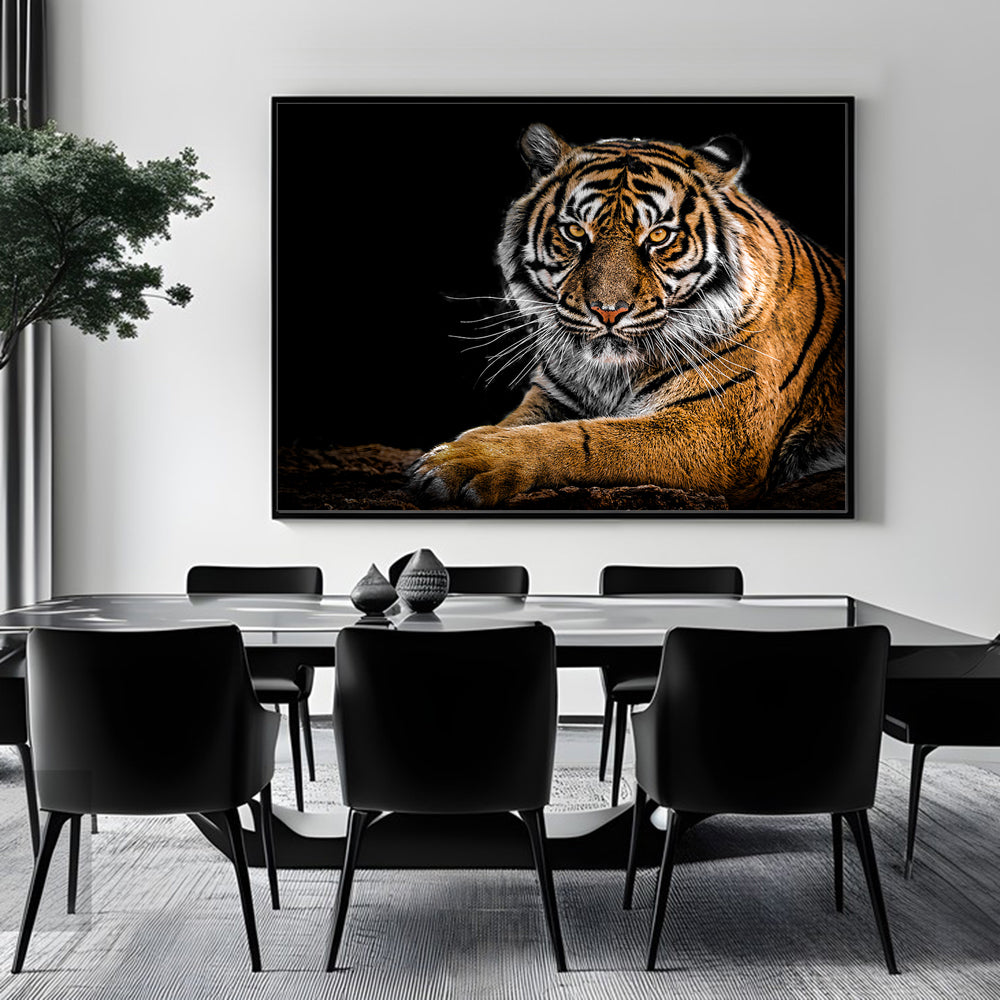 Majestic Tiger - Wild Animal Canvas Wall Art