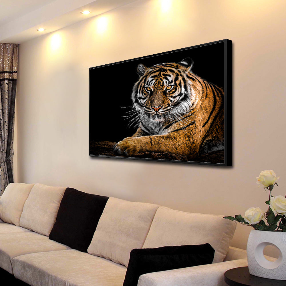 Majestic Tiger - Wild Animal Canvas Wall Art