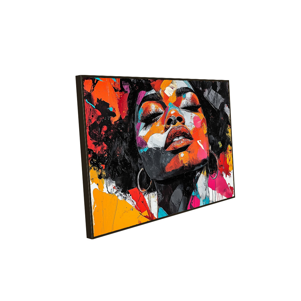 Abstract Portrait of a Woman-Canvas Wall Art