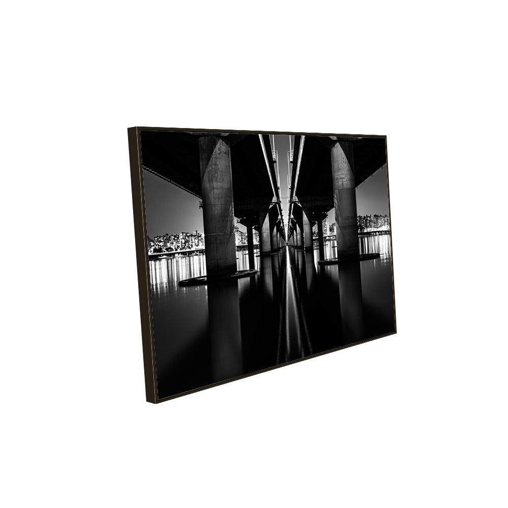 Stunning : Symmetry Beneath The Bridge Canvas Wall Art