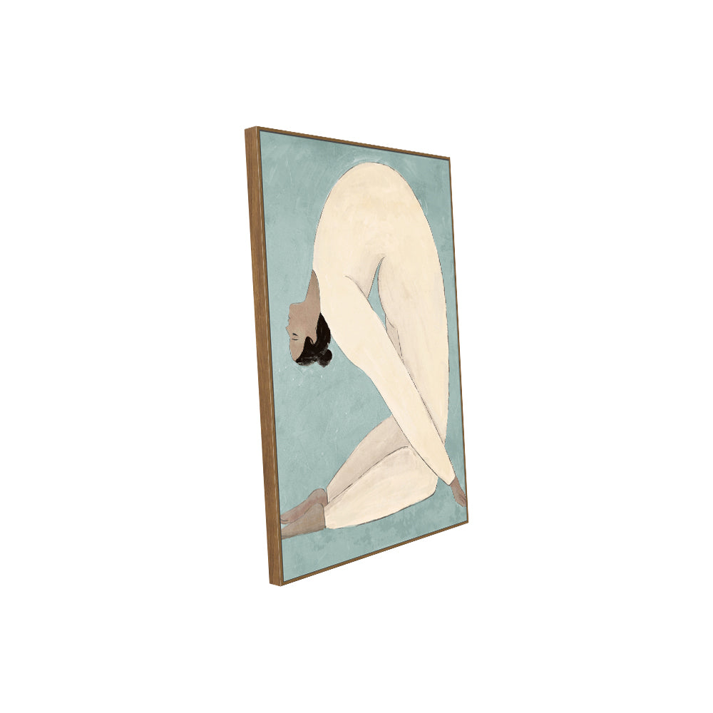 Serenity In Motion: Minimalist Yoga Pose Canvas Wall Art
