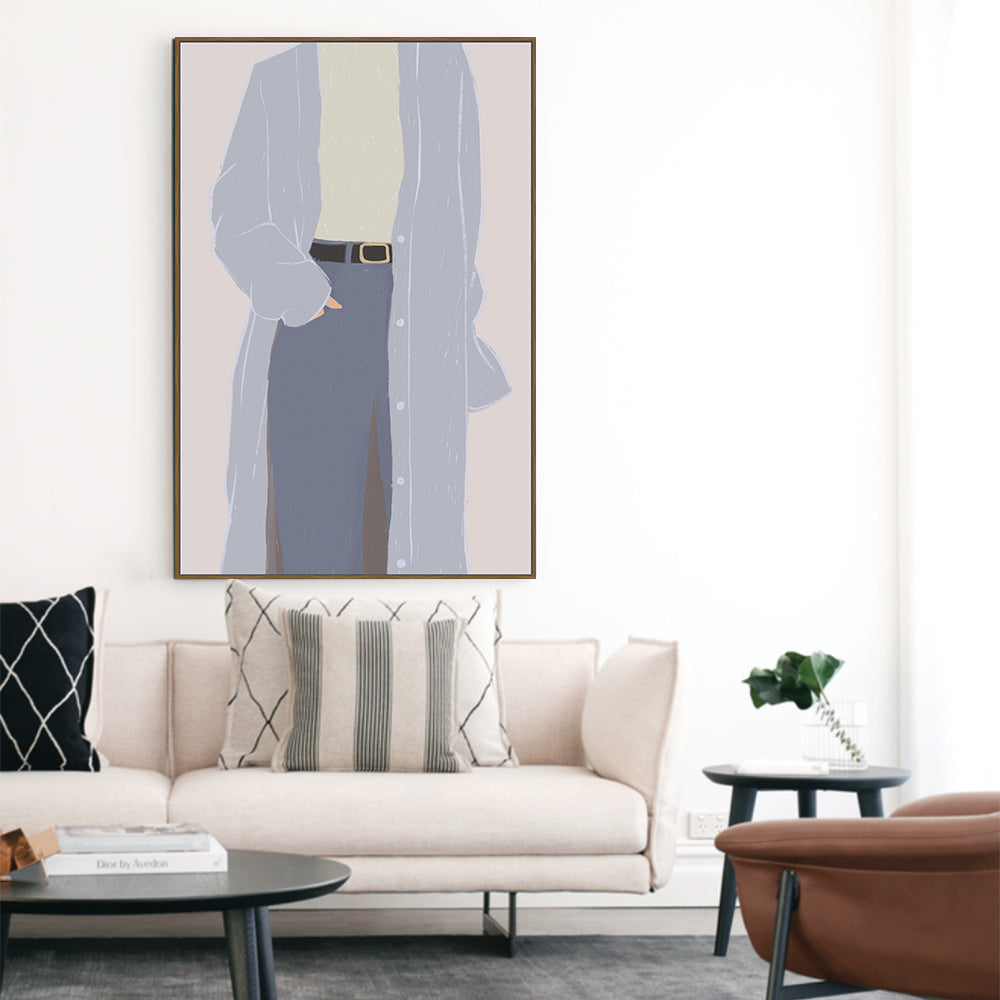 Effortless Cool: Minimalist Fashion Canvas Wall Art