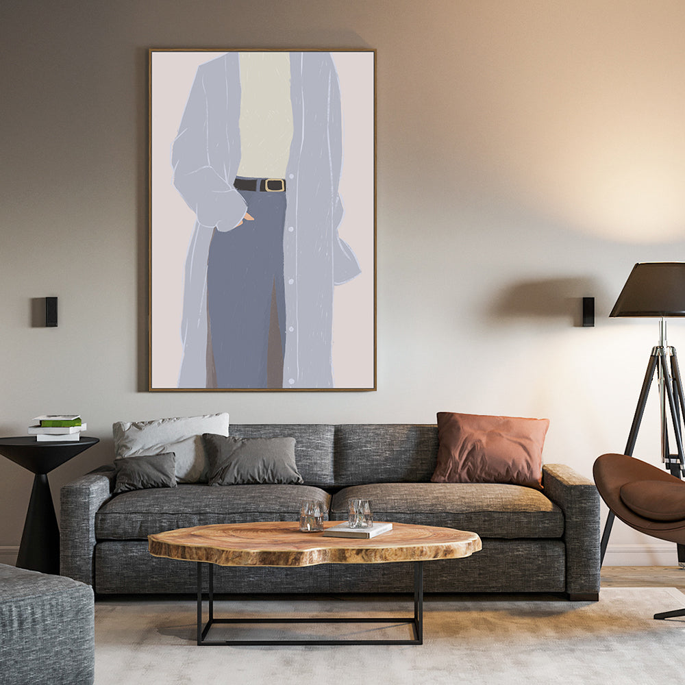 Effortless Cool: Minimalist Fashion Canvas Wall Art