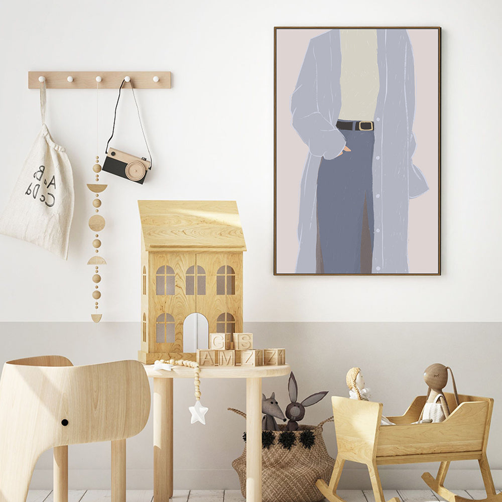 Effortless Cool: Minimalist Fashion Canvas Wall Art